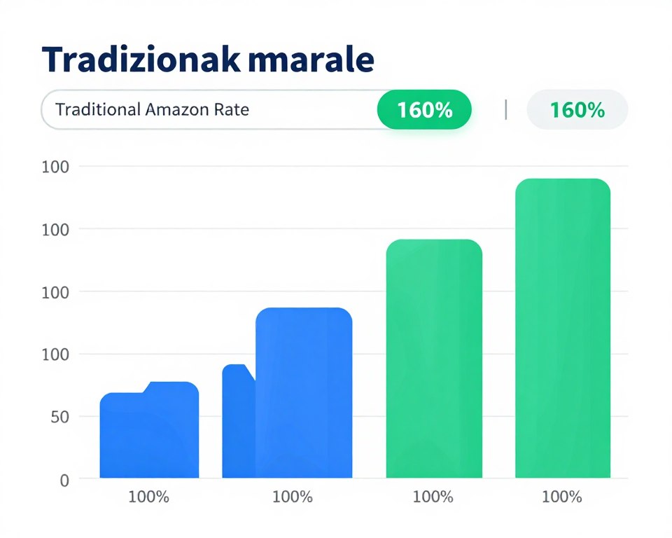 Graph showing 60 percent conversion rate increase for Rufus AI optimized Amazon listings
