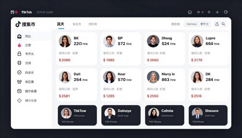 Influencer Finder tool showing creator search results Influencer Finder tool showing creator search results